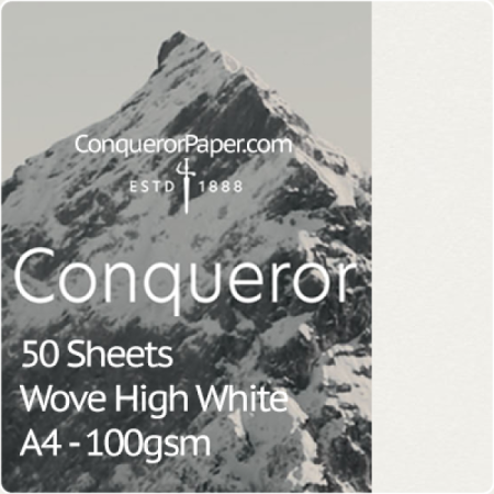 SMALL PACK - TINT:HighWhite, FINISH:Wove, PAPER:100gsm, SIZE:A4 210x297mm, QTY:500Sheets, WATERMARK:Yes 